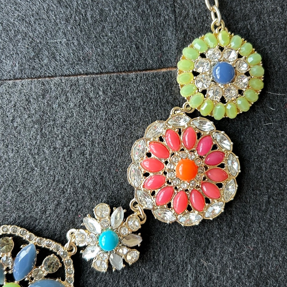 Multi-Stone Statement Necklace - image 4